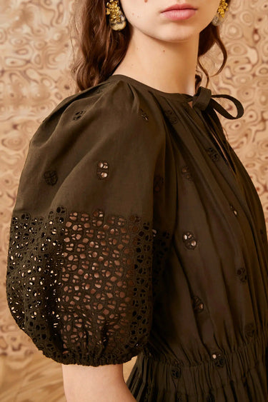 Nova Dress in Militaire-Dress-Ulla Johnson-Debs Boutique